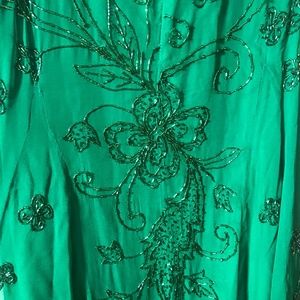 Luxe Dresses - Emerald Beaded Dress Luxe Dresses - Emerald Beaded Dress